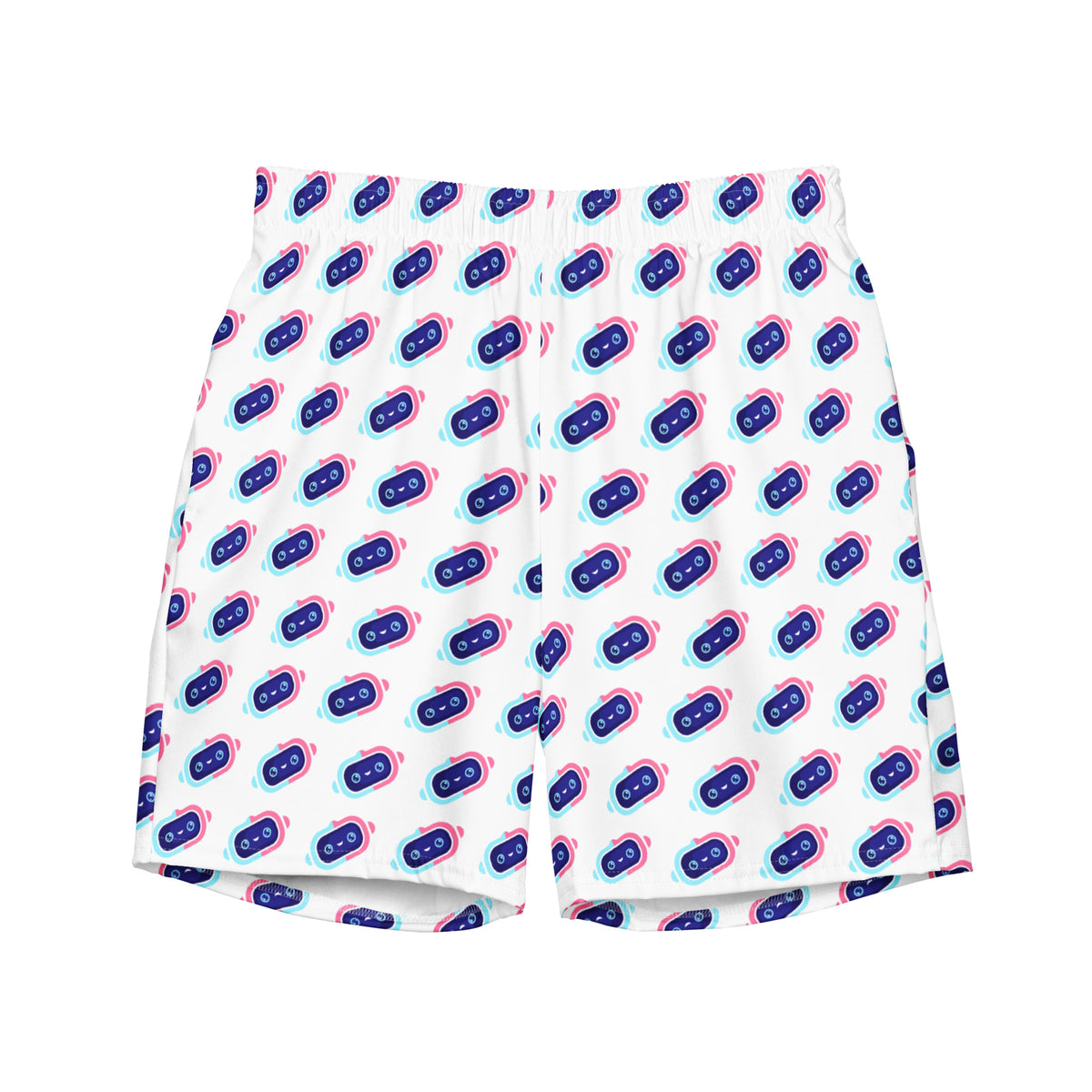 Men's Jerky White Swim Trunks